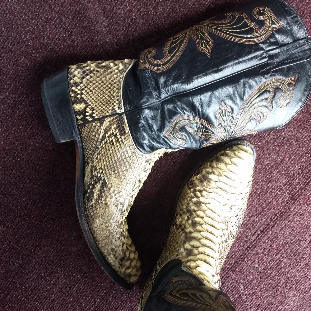 Snake Skin Cowboy Boots